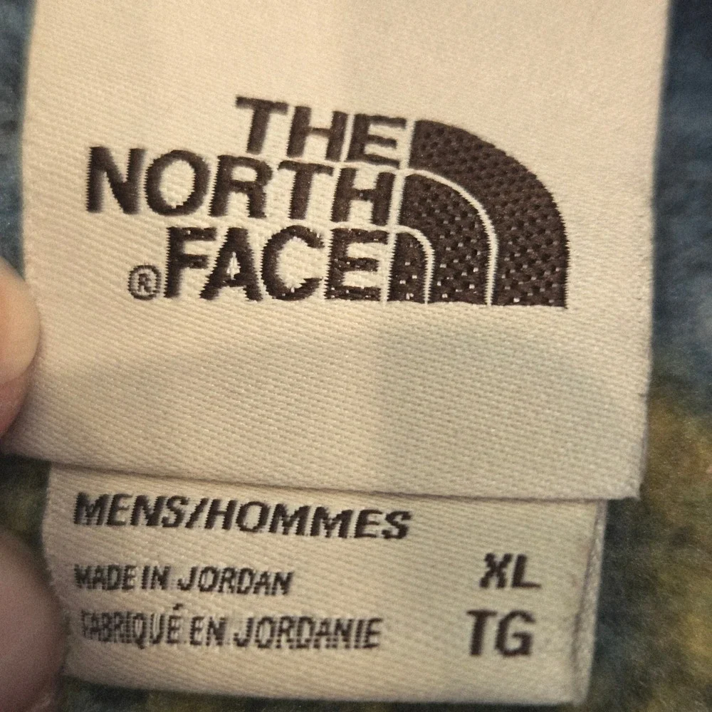 The North Face Fleece Pullover Men XL Gordon Lyons Fair Isle Geometric 1/4 Zip